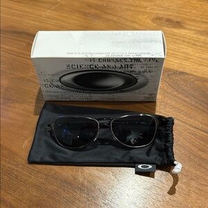 Oakley “Felon” Brushed Chrome w/Gray Sunglasses